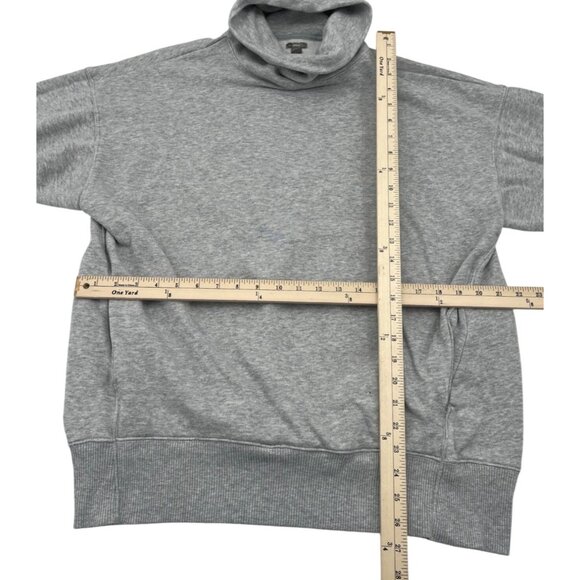 Aerie Gray Mock Neck Sweatshirt Pullover Women's Medium Casual Lightweight - Picture 3 of 6